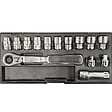 MAKITA - Coffret Clé à cliquet douilles traversantes métriques MAKITA B-65595 - vignette
