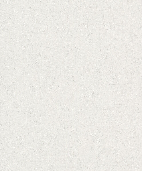 RASCH - Papier peint vinyle grainé sur intissé uni béton mat blanc - large