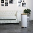 KITCHEN MOVE - Poubelle à pédale inox FOREST blanc 30L - vignette