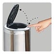 KITCHEN MOVE - Poubelle de cuisine push TOKYO Argent Acier inoxydable 50 L - vignette