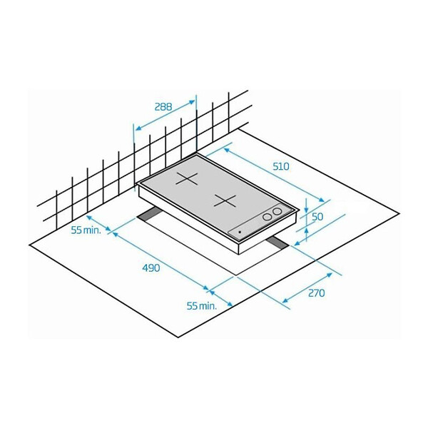 BEKO - Table Domino Induction 30cm 3600w Noir - HDMI32400DT - large