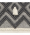 ATMOSPHERA - Coussin déhoussable Ivoire & Gris ardoise 45 x 45 cm - vignette