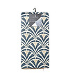 ATMOSPHERA - Housse de Coussin chenille Art déco Bleu 40 x 40 cm - vignette