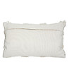 ATMOSPHERA - Coussin déhoussable Ivoire & Pompons Gris ardoise 30 x 50 cm - vignette