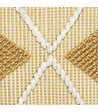 ATMOSPHERA - Coussin déhoussable Ocre & Blanc 45 x 45 cm - vignette