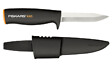 FISKARS - Couteau de jardin acier inoxydable Pukko - Noir - Lame 10cm - vignette