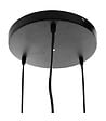 ATMOSPHERA - Luminaire Lustre 3 Suspensions en Métal filaire Noir - vignette