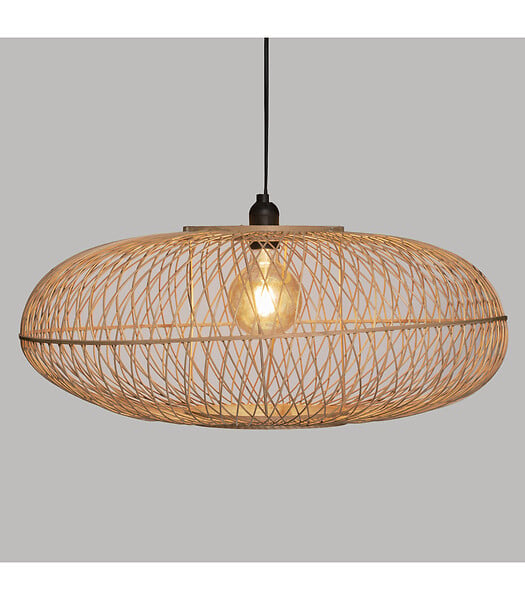 ATMOSPHERA - Luminaire Suspension en Bambou D 60 cm - large