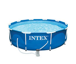 INTEX - Piscine tubulaire Metal Frame - Ronde - D305xH76cm - large