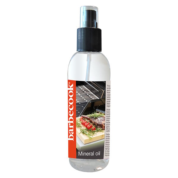BARBECOOK - Huile minérale pour bambou et bois - 200ml - Contact alimentaire - large