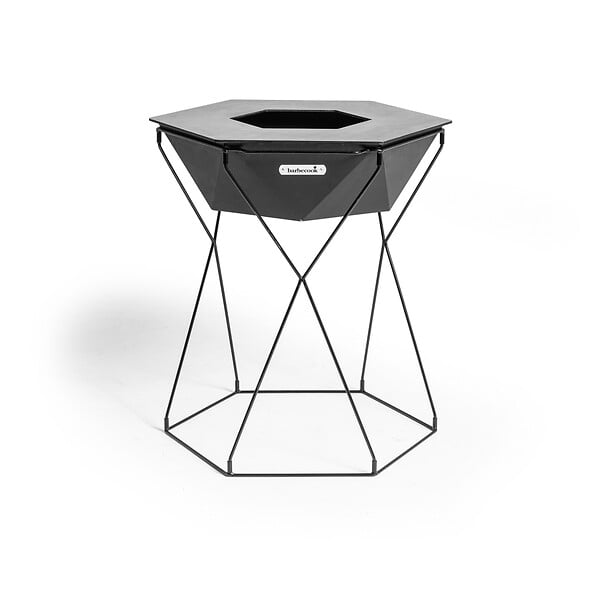 BARBECOOK - Brasero barbecue bois - Acier - Rila - Noir - 75 cm - large