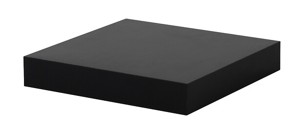 DECOSYSTEM - Étagère murale noire brillant - L.23cm - large