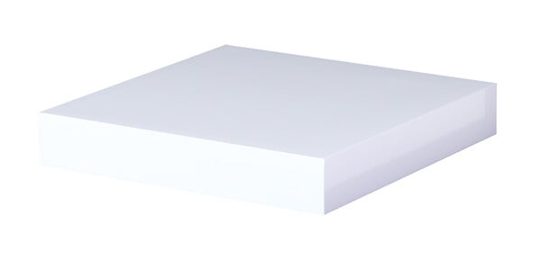 DECOSYSTEM - Etagère avec fixation blanc glossy 23 cm - large