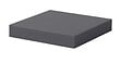 DECOSYSTEM - Etagère avec fixation gris glossy - L.23xP.23,5xEp.38cm - vignette