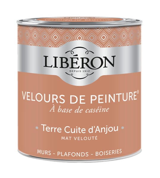 LIBERON - Velours de peinture - Terre cuite d'Anjou - Mat - 0,5L - large