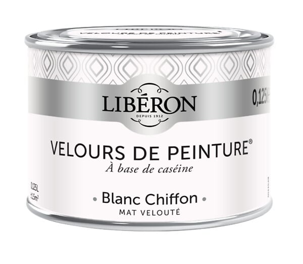 LIBERON - Velours de peinture - Caséine - Blanc Chiffon - 125ml - large