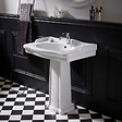 PLANETE BAIN - Lavabo colonne époque 80 cm rétro blanc - vignette