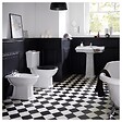PLANETE BAIN - Lavabo colonne époque 80 cm rétro blanc - vignette