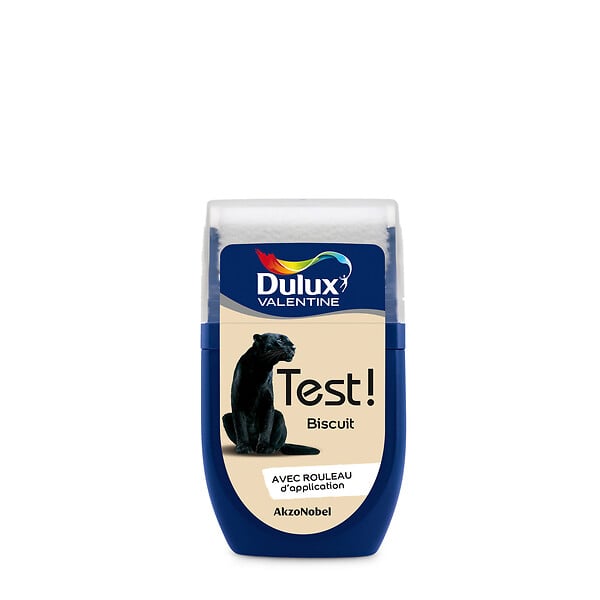 DULUX VALENTINE - Testeur de peinture Crème de Couleur - Biscuit - Satin - 30ml - large