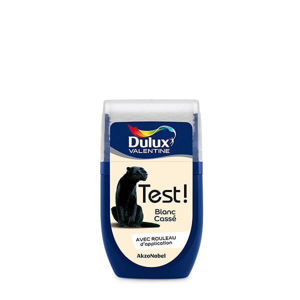 DULUX VALENTINE - Testeur de peinture - Blanc Casse - Satin - 30ml - large
