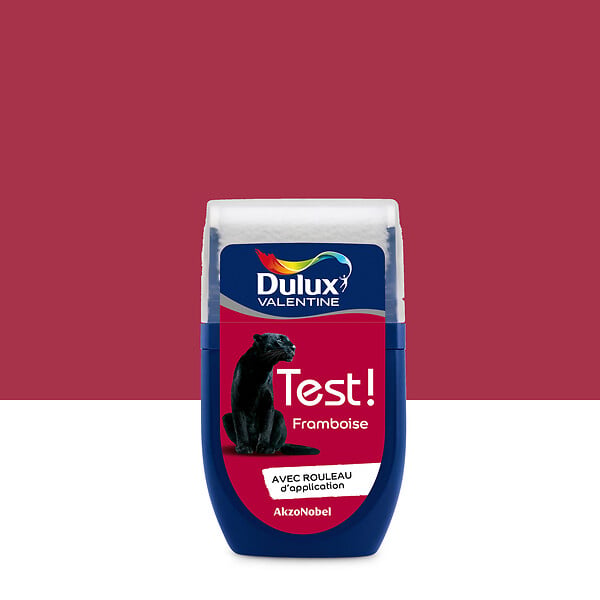DULUX VALENTINE - Testeur de peinture - Framboise - Satin - 30ml - large