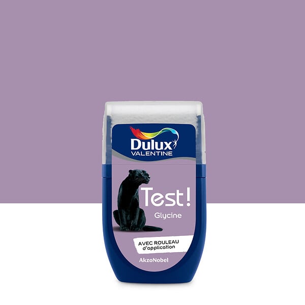 DULUX VALENTINE - Peinture acrylique testeur - Glycine - Satin - 30ml - large