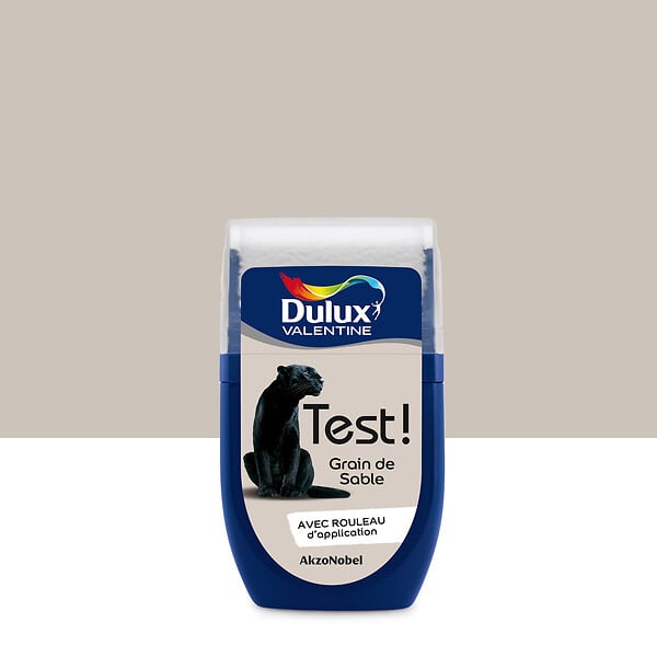 DULUX VALENTINE - Testeur peinture Crème de Couleur Grain de Sable Satin 30ml - large