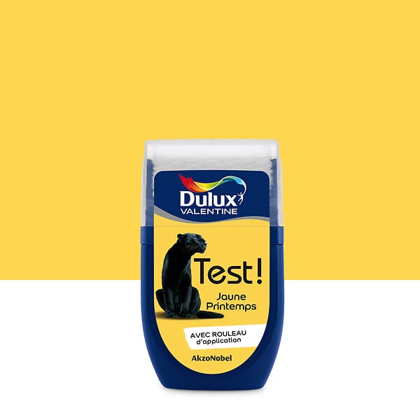 DULUX VALENTINE - Testeur de peinture - Jaune Printemps - Satin - 30ml - large
