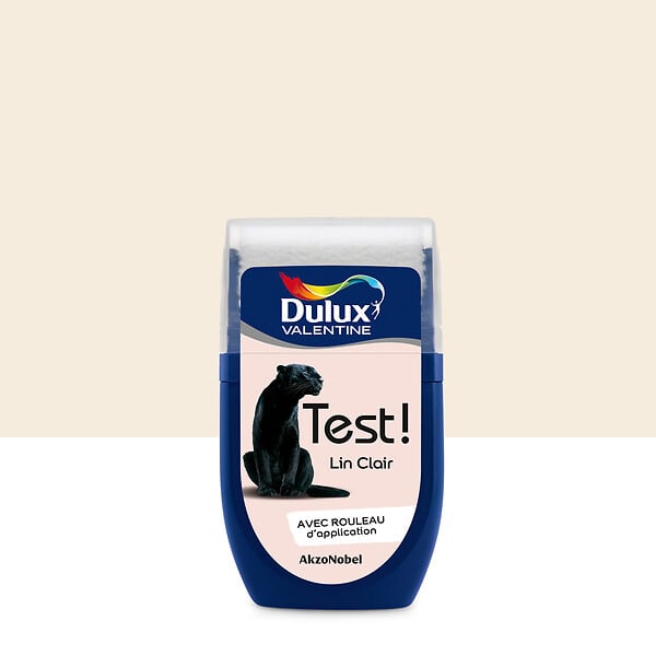 DULUX VALENTINE - Testeur de peinture - Lin Clair - Satin - 30ml - large