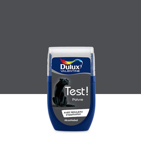 DULUX VALENTINE - Testeur de peinture - Poivre - Satin - 30ml - large