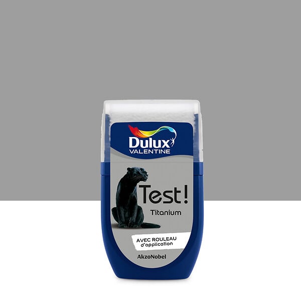DULUX VALENTINE - Testeur de peinture - Titanium - Satin - 30ml - large