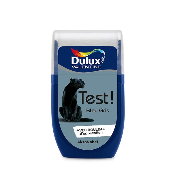 DULUX VALENTINE - Testeur de peinture Bleu Gris - Satin - 30ml - large