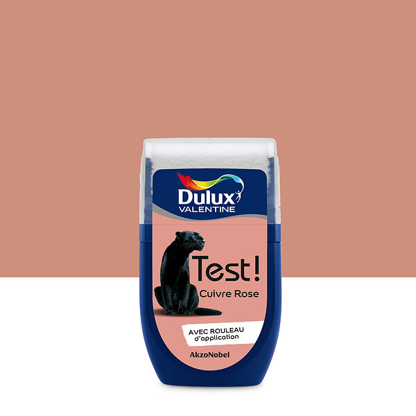 DULUX VALENTINE - Testeur de peinture - Cuivre Rose - Satin - 30ml - large