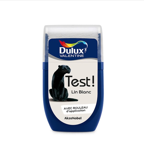 DULUX VALENTINE - Testeur de peinture Crème de Couleur - Lin Blanc - 30ml - large