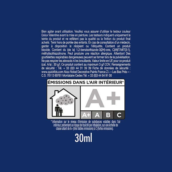 DULUX VALENTINE - Testeur peinture - Douce l'Aube - Satin - 30ml - large