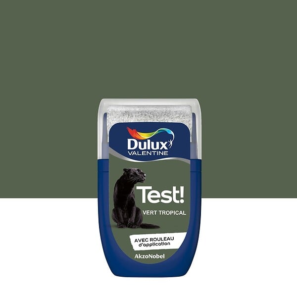 DULUX VALENTINE - Testeur peinture Crème de Couleur - Vert Tropical - 30ml - large