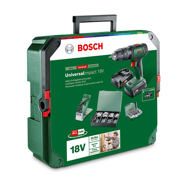 BOSCH - Perceuse sans fil percussion - UniversalImpact 18V-60 - 18V - large