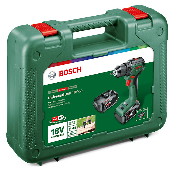 BOSCH - Perceuse à percussion sans fil UniversalImpact 18V-60 + 1 batterie - large