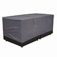 OVIALA - Housse de salon de jardin canapé 2 places 130x75x60 cm grise - Cov'Up - vignette