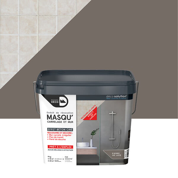 MAISON DECO - Masqu'carrelage - Pierre lave - 9kg - large