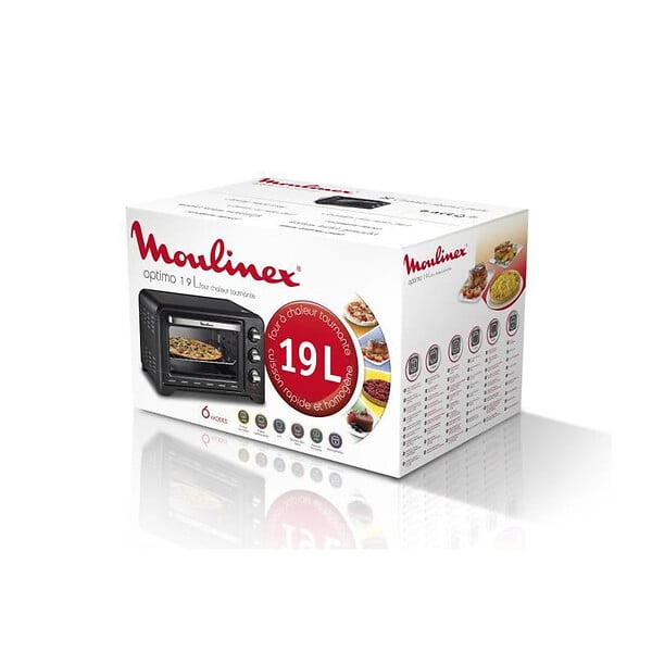 MOULINEX - four chaleur tournante 19l 1380w noir - ox444810 - large