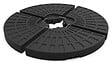 VOUNOT - Dalle de lestage pour parasol remplissage 52L 4 pcs Noires - vignette