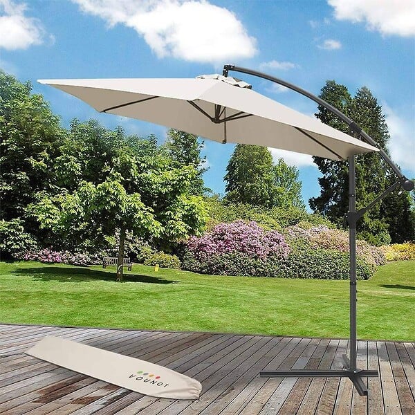 VOUNOT - Parasol deporte 3M avec housse de protection Beige - large