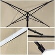VOUNOT - Parasol rectangulaire 2x1.25m avec housse de protection beige - vignette