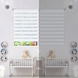 VOUNOT - Store enrouleur jour nuit double 90x150cm Blanc - vignette