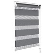 VOUNOT - Store enrouleur jour nuit double 55x150cm Gris - vignette