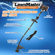 LAWNMASTER - Coupe-bordures thermique démarrage électrique 26cc 740W - vignette