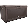 VOUNOT - Coffre de Rangement Exterieur 310L  en PP 119x48x60CM Style Polyrotin Marron - vignette