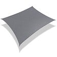 VOUNOT - Voile d'ombrage rectangulaire avec 24pcs kit de fixation 3x2.5 Gris - vignette