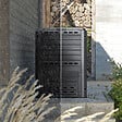 VOUNOT - Composteur de jardin 300L Qualité Supérieure pour Jardin Déchets Imitation Style bois noir - vignette